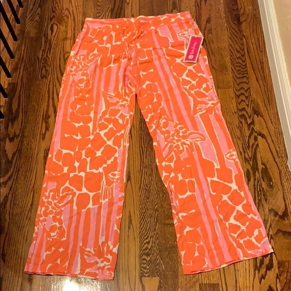 NWT Rare Lilly Pulitzer Target Giraffeee Pants M - Picture 3 of 5